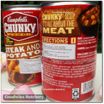 Campbell's USA CHUNKY STEAK & POTATO SOUP 18.8oz 533g (13g protein/can)